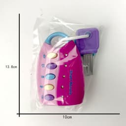 image-Baby Early Education Music Simulation Car Sound Effect Remote Control Educational Toy Children Simulation Car Key Lock Toy