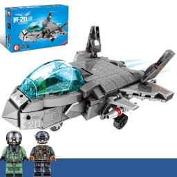 image-Rocket Airplane Particle Assembled Building Blocks Children's Educational Toys