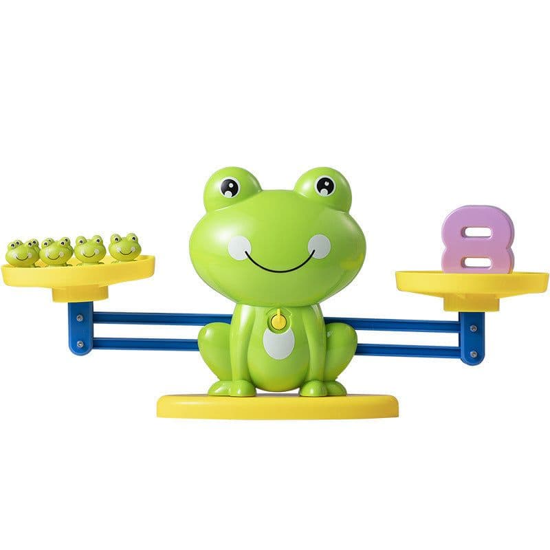 image-Hinger Children's Montessori Early Education Digital Educational Kindergarten 3 Toys Mathematical Thinking Enlightenment Frog Scale
