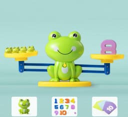 image-Hinger Children's Montessori Early Education Digital Educational Kindergarten 3 Toys Mathematical Thinking Enlightenment Frog Scale