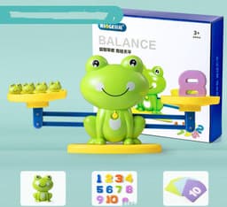 image-Hinger Children's Montessori Early Education Digital Educational Kindergarten 3 Toys Mathematical Thinking Enlightenment Frog Scale