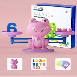 image-Hinger Children's Montessori Early Education Digital Educational Kindergarten 3 Toys Mathematical Thinking Enlightenment Frog Scale