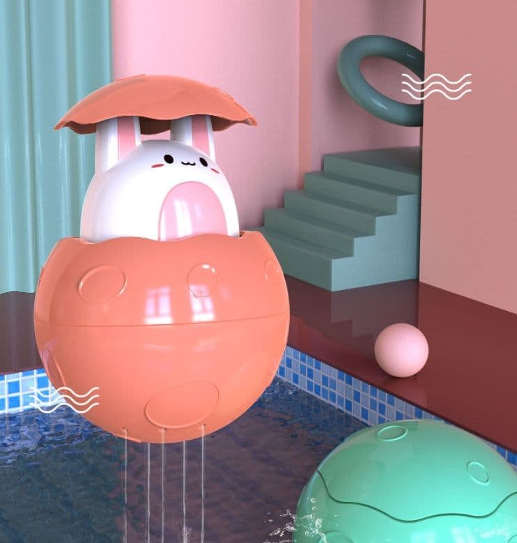 image-Baby Bathroom Toys, Playing In The Water, Little Yellow Duck, Piglet