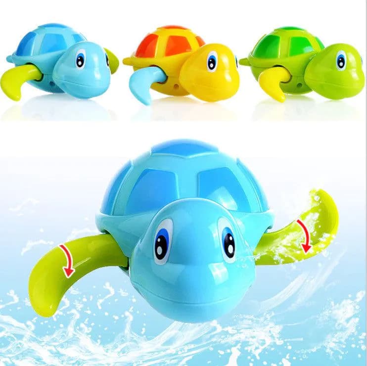 image-Baby Tortoise Bathroom Toys Baby Bathing In Water Swimming