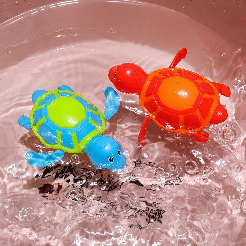 image-Baby Tortoise Bathroom Toys Baby Bathing In Water Swimming