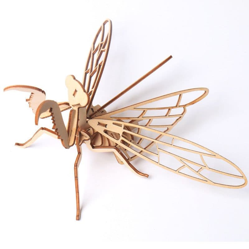 image-Children's DIY Wooden Toys, Wooden Toy Models, Three-dimensional Puzzles, Assembling Insect Models