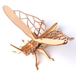 image-Children's DIY Wooden Toys, Wooden Toy Models, Three-dimensional Puzzles, Assembling Insect Models