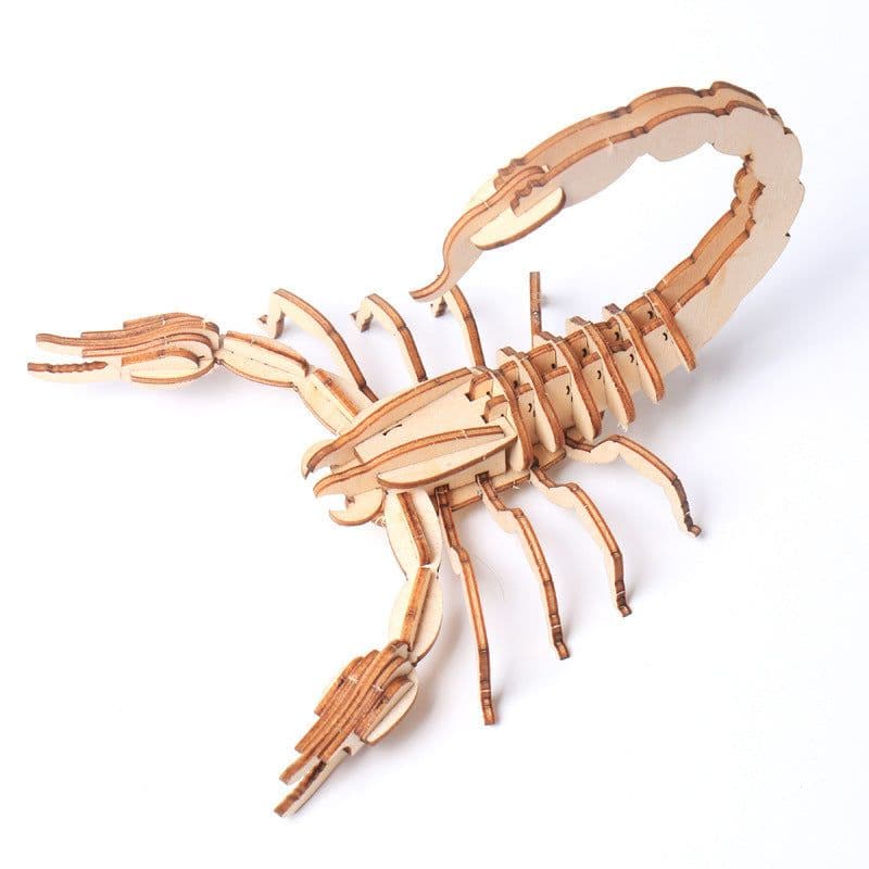 image-Children's DIY Wooden Toys, Wooden Toy Models, Three-dimensional Puzzles, Assembling Insect Models