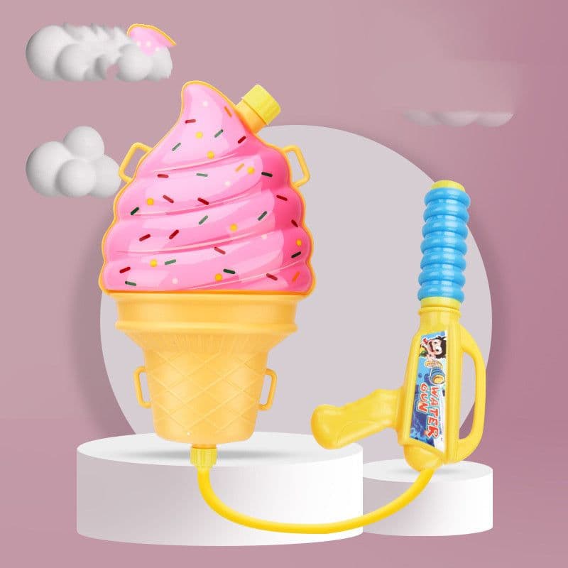 image-Cute Cartoon Backpack Water Guns Toy Water Blaster Toys Sprayer For Children Summer Outdoor Easy To Hold Large Capacity Shooter