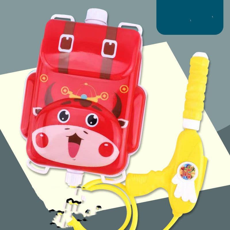 image-Cute Cartoon Backpack Water Guns Toy Water Blaster Toys Sprayer For Children Summer Outdoor Easy To Hold Large Capacity Shooter