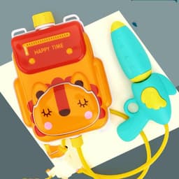 image-Cute Cartoon Backpack Water Guns Toy Water Blaster Toys Sprayer For Children Summer Outdoor Easy To Hold Large Capacity Shooter