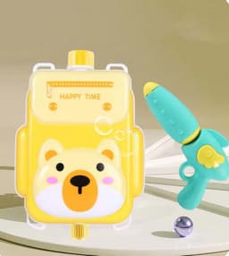 image-Cute Cartoon Backpack Water Guns Toy Water Blaster Toys Sprayer For Children Summer Outdoor Easy To Hold Large Capacity Shooter
