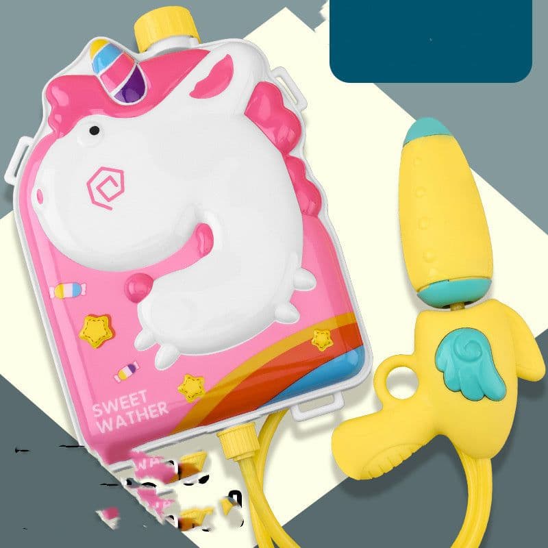 image-Cute Cartoon Backpack Water Guns Toy Water Blaster Toys Sprayer For Children Summer Outdoor Easy To Hold Large Capacity Shooter