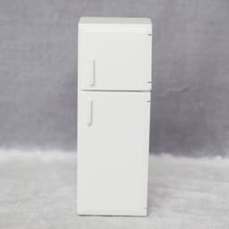 image-Mini Furniture Model Micro Scene Kitchen Wooden Distressed Refrigerator Double Door
