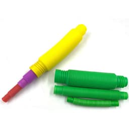 image-Colorful Plastic Tube Coil Children's Creative Magical Toy Circle Funny Toys Early Development Educational Folding Toy