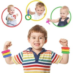 image-Colorful Plastic Tube Coil Children's Creative Magical Toy Circle Funny Toys Early Development Educational Folding Toy