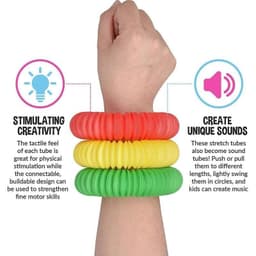 image-Colorful Plastic Tube Coil Children's Creative Magical Toy Circle Funny Toys Early Development Educational Folding Toy