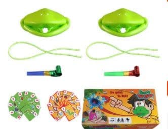 image-Creative Lizard Mask Tongue Licking Parent Child Puzzle Toy Frog Tongue Licking Card Game