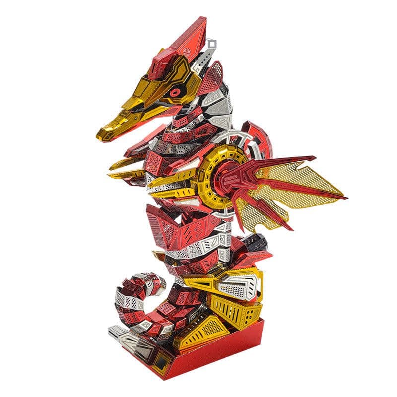 image-Dragon Sense Microworld Sea Horseman DIY Creative Gift Toy Metal Puzzle Toy