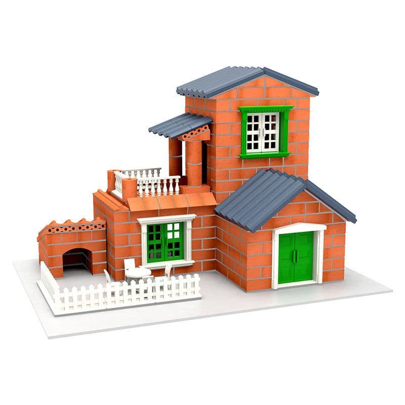 image-Little Mason Children's Educational Toys Simulation Bricks Handmade Diy Girl Boy Building House