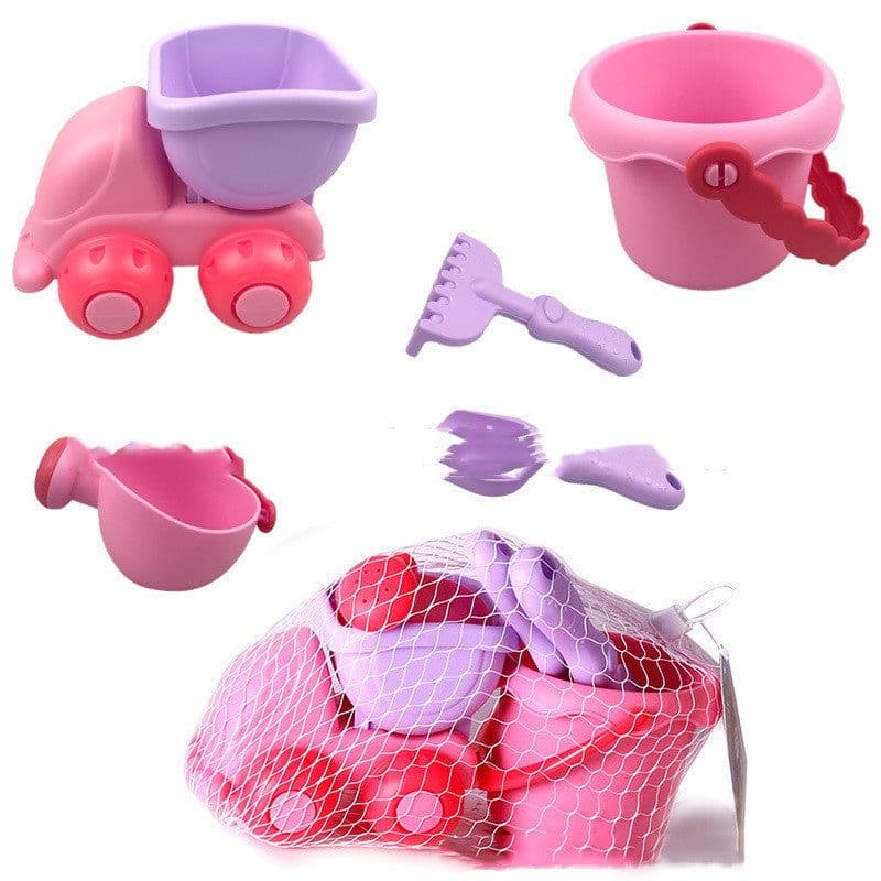 image-New Summer Beach Cartoon Soft Rubber Toys For Children Outdoor Playing In Water Toy Set