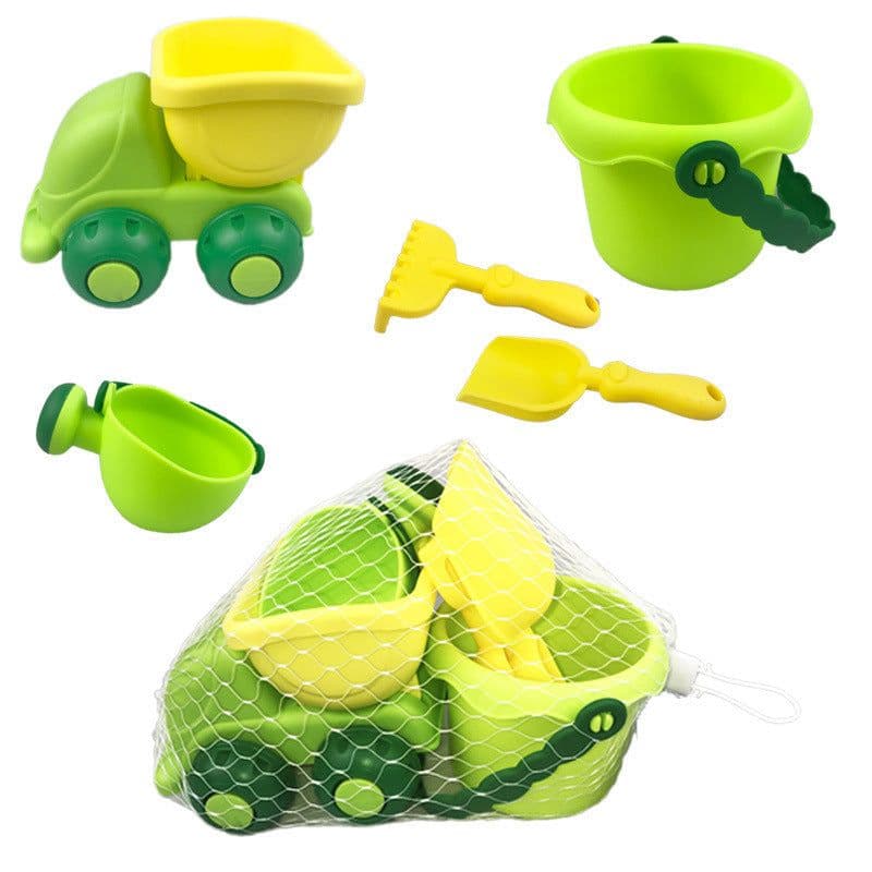 image-New Summer Beach Cartoon Soft Rubber Toys For Children Outdoor Playing In Water Toy Set