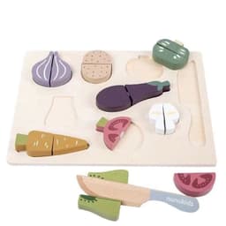 image-Nunukids Toys Vegetables Cut Music Puzzle Puzzle Wooden Toys Cut Look