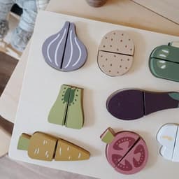 image-Nunukids Toys Vegetables Cut Music Puzzle Puzzle Wooden Toys Cut Look