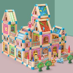 image-Variety Of Creativity To Build A Building Block Castle