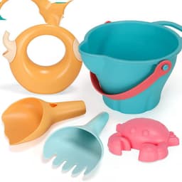 image-Soft Rubber Beach Toys, Playing With Water And Sand At The Beach, Summer Is Hot