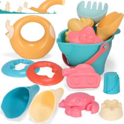 image-Soft Rubber Beach Toys, Playing With Water And Sand At The Beach, Summer Is Hot