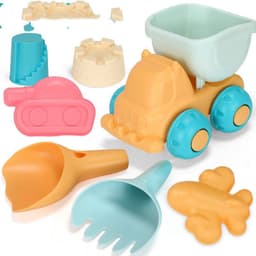 image-Soft Rubber Beach Toys, Playing With Water And Sand At The Beach, Summer Is Hot