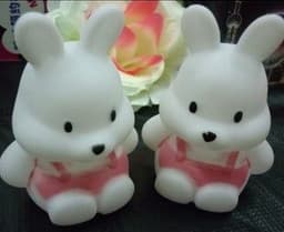 image-Creative Cartoon Cute Radish Rabbit Colorful Night Light
