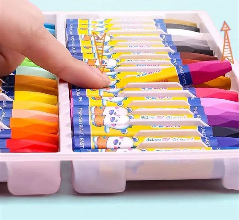 image-Childrens Oil Pastel 12 Colors 36 Colors Learning Drawing Crayons Oil Pastel Set
