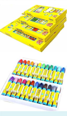 image-Childrens Oil Pastel 12 Colors 36 Colors Learning Drawing Crayons Oil Pastel Set