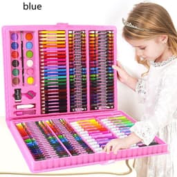 image-Double Panel Easel Version Watercolor Pen Set Brush Crayon Oil Pastel
