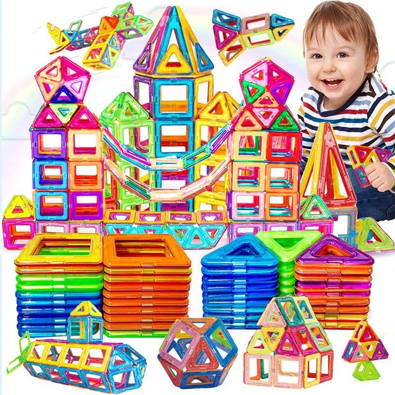 image-Magnetic Building Blocks DIY Magnets Toys For Kids Designer Construction Set Gifts For Children Toys