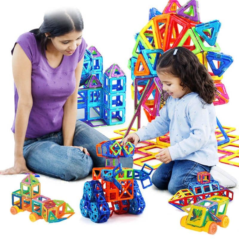 image-Magnetic Building Blocks DIY Magnets Toys For Kids Designer Construction Set Gifts For Children Toys