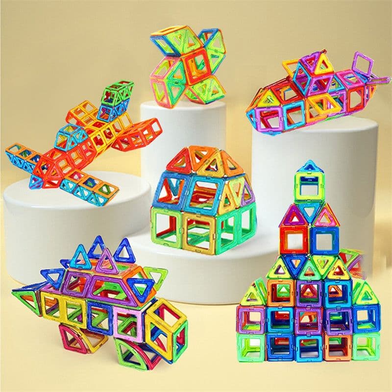 image-Magnetic Building Blocks DIY Magnets Toys For Kids Designer Construction Set Gifts For Children Toys