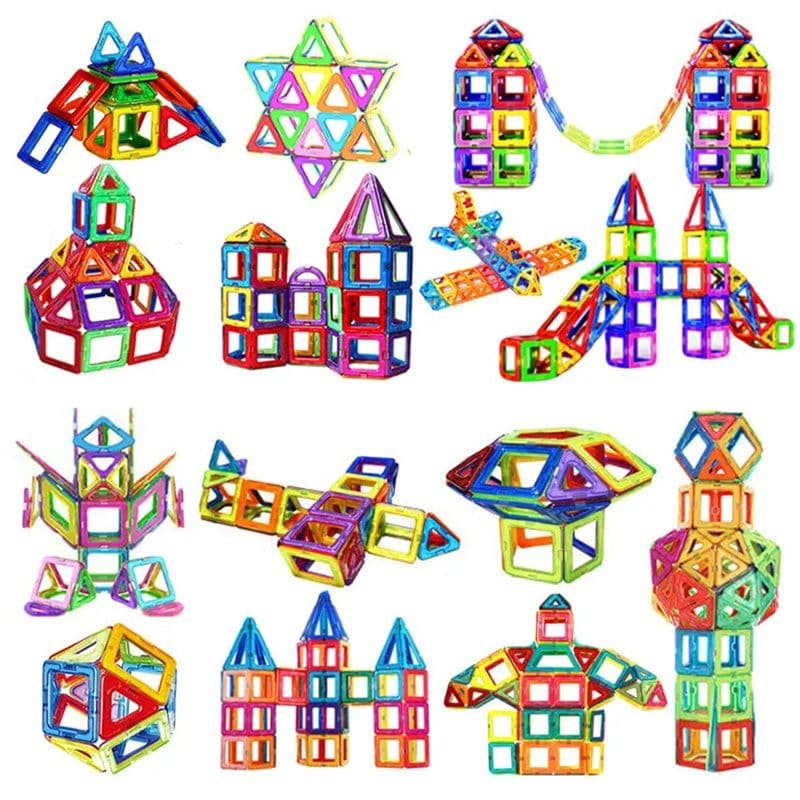 image-Magnetic Building Blocks DIY Magnets Toys For Kids Designer Construction Set Gifts For Children Toys