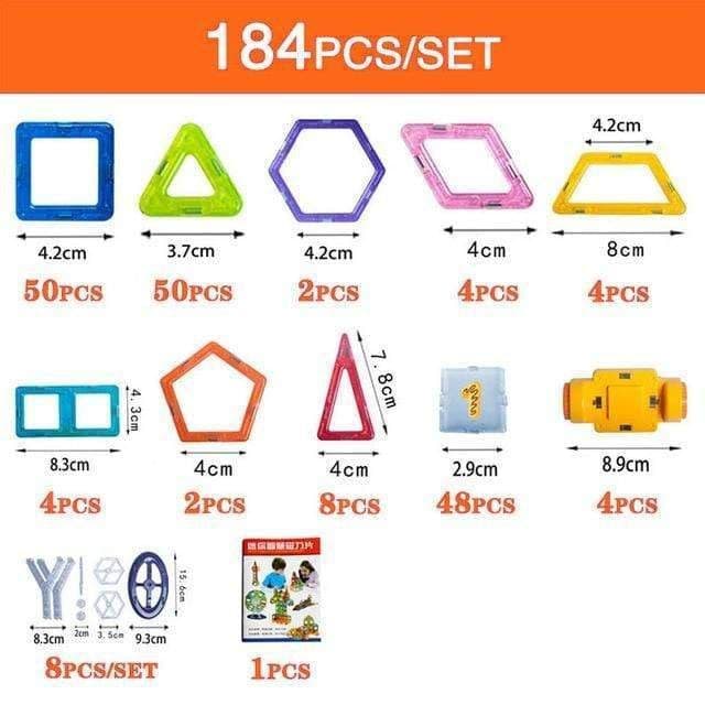 image-Magnetic Building Blocks DIY Magnets Toys For Kids Designer Construction Set Gifts For Children Toys