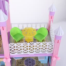 image-Children's Villa House Building Blocks Assembled House Children's Toys Play House Gorgeous Villa Princess House