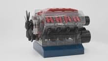 image-Junior High School Students Physics Experiment Engine V8 Engine Model