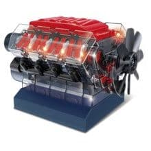 image-Junior High School Students Physics Experiment Engine V8 Engine Model