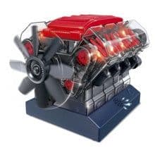 image-Junior High School Students Physics Experiment Engine V8 Engine Model
