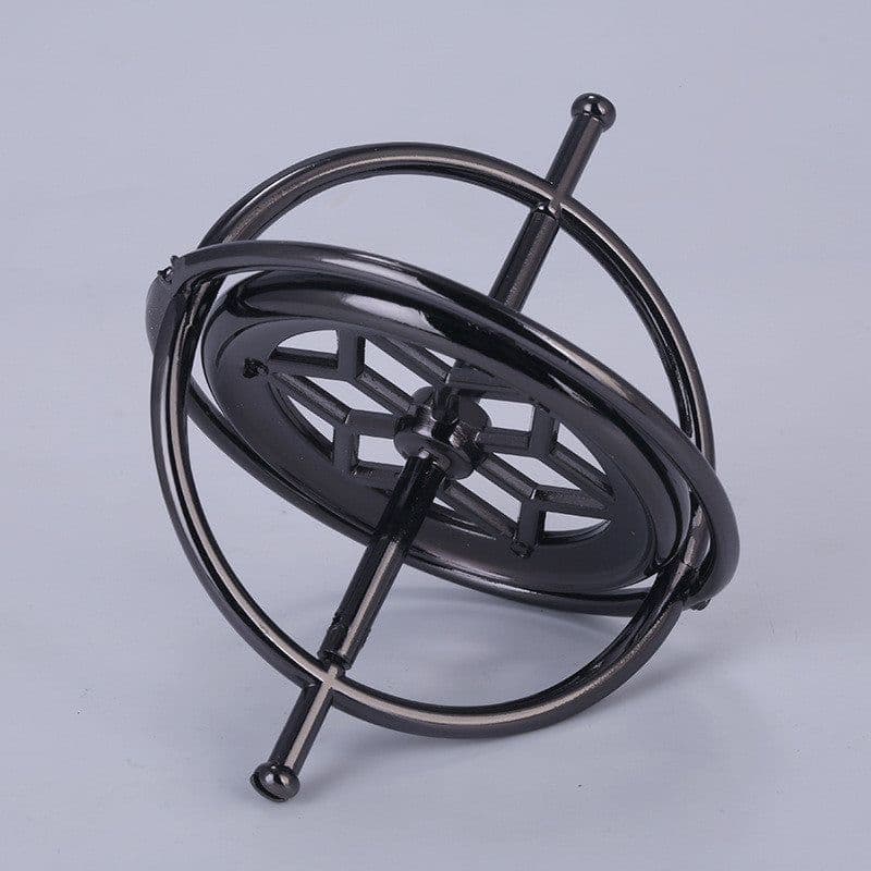 image-Creative Scientific Learning Metal Finger Gyroscope Gyro Top Pressure Relieve Classic Toy Educational Toy For Children