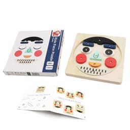 image-Face Changing Expression Game Children Face Changing Expression Games Kindergarten Game Wooden Building Blocks Toy
