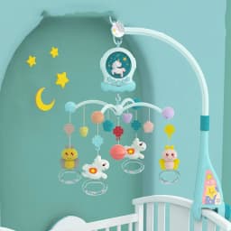 image-Baby Music Bed Bell Baby Newborn Puzzle Bedside Rotating Rattle Appease Toy Pendant