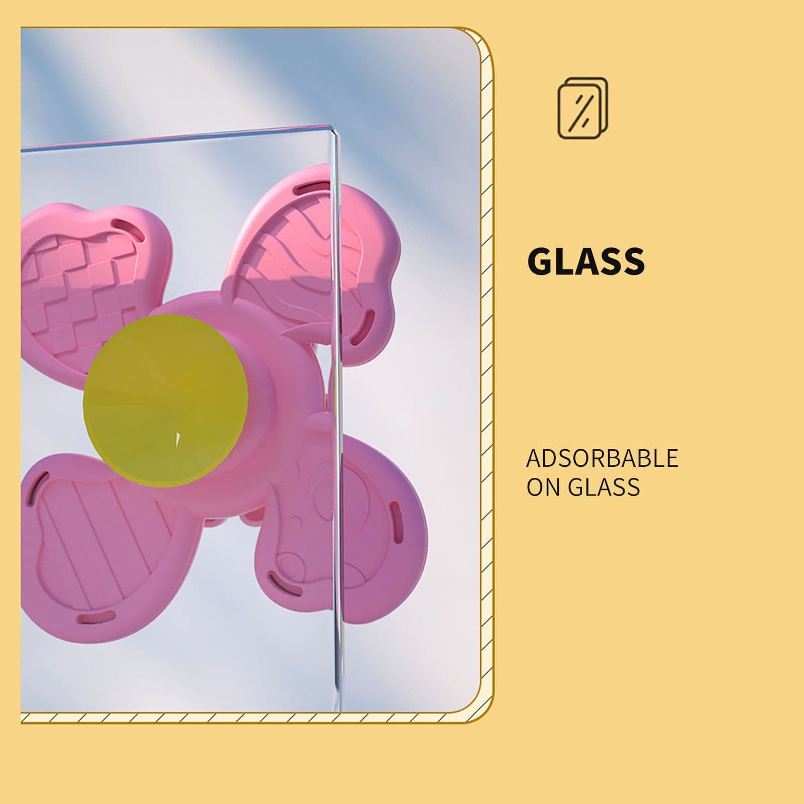 image-Baby Bath Spinning Top Toy Safe Interesting Baby Bath Toys Animal Hand Spinner Toys With Suction Cups Spin Toy