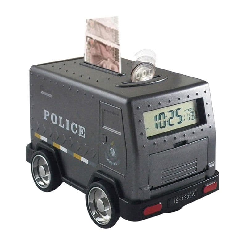 image-Cartoon Money Transport Truck Money Cabinet Coin-operated Piggy Bank Password Piggy Bank Car